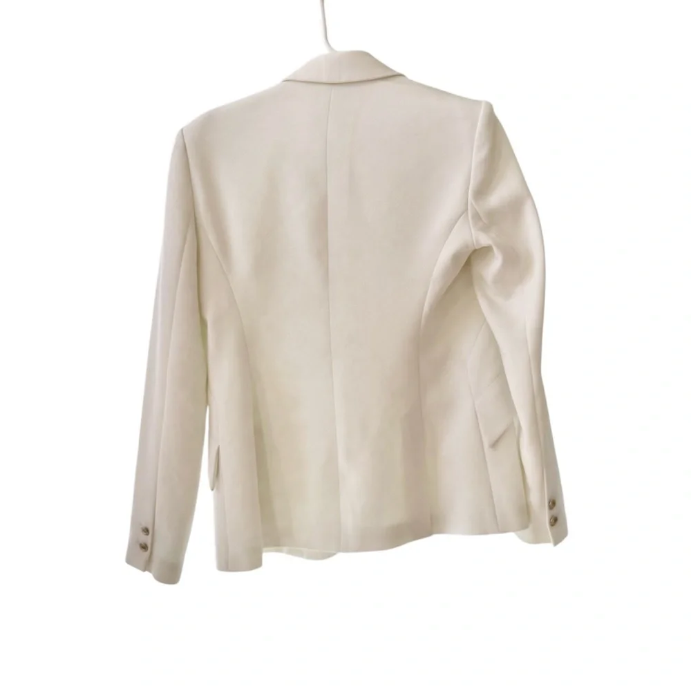 L’AGENCE Chamberlain Classic Tailored Blazer in Ivory Sz 4